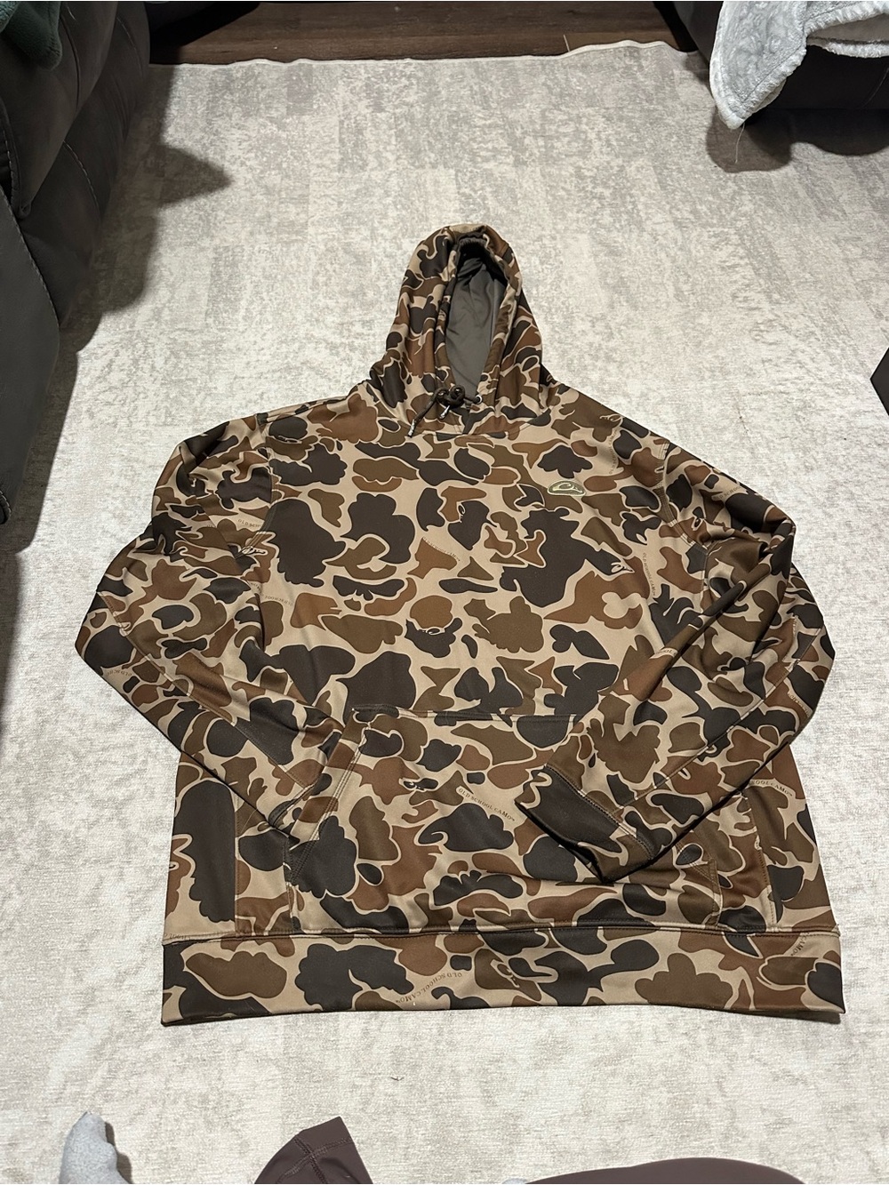 Drake Waterfowl Systems Brown & Tan Camo Hooded Pullover